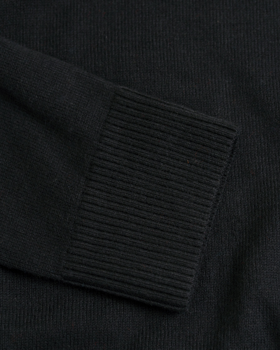 Homme | Pulls Et Tricots | Tommy Hilfiger | Pima Cotton/Cashmere V-Neck Pullover Flag Black