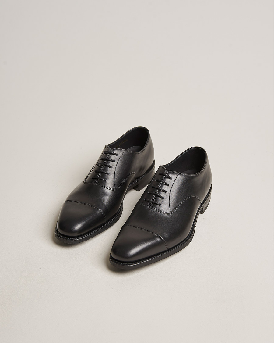 Homme | Chaussures Faites Main | Loake 1880 | Aldwych Single Dainite Oxford Black Calf