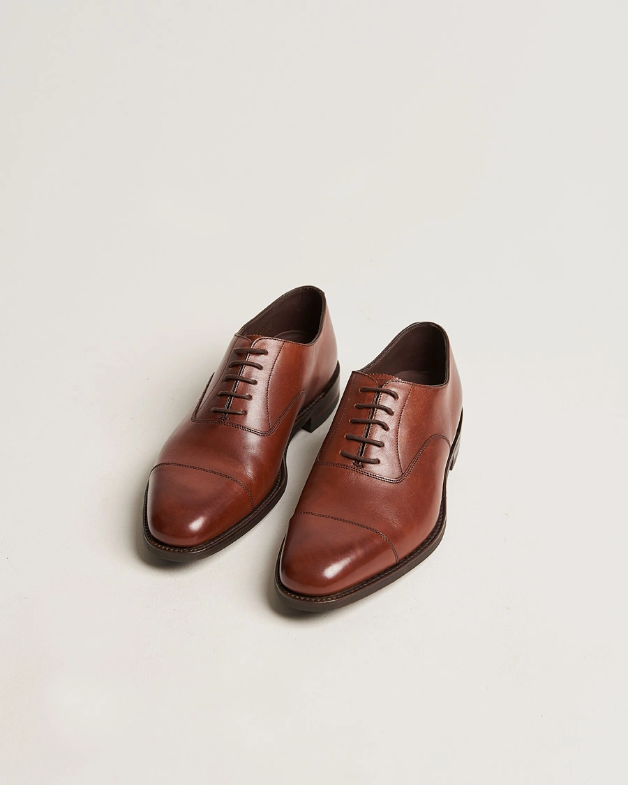 Homme | Chaussures Faites Main | Loake 1880 | Aldwych Single Dainite Oxford Brown Calf