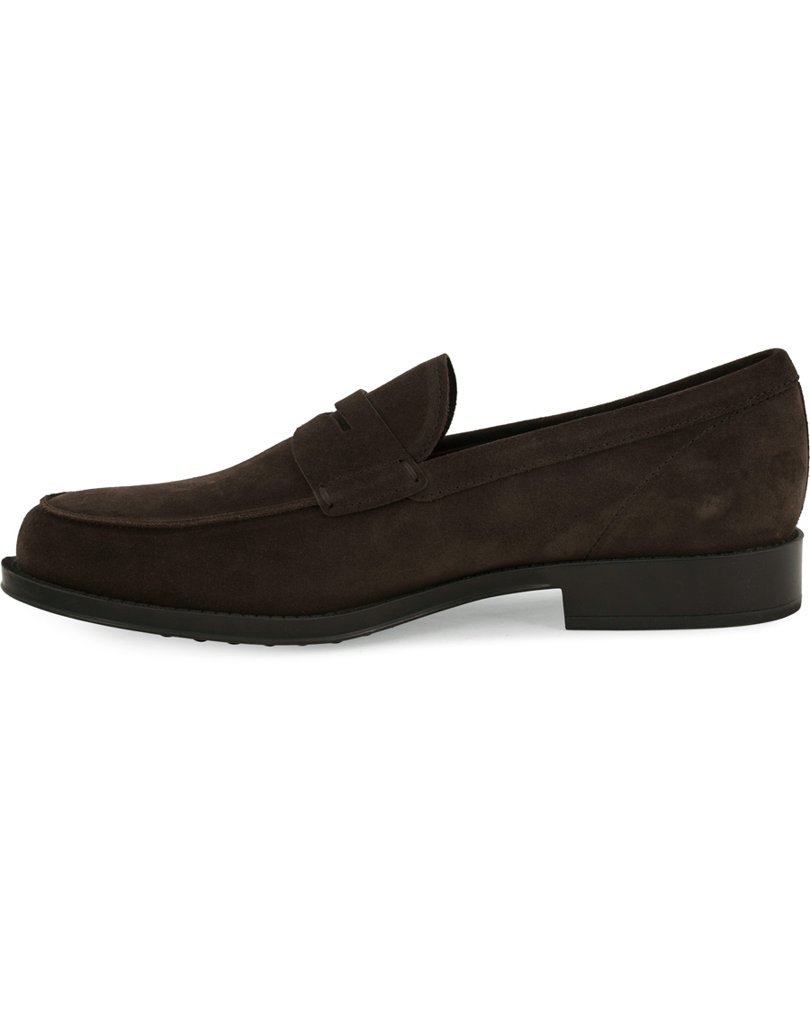 Homme | Tod's Mocassino Penny Loafers Dark Brown Suede | Tod's | Mocassino Penny Loafers Dark Brown Suede