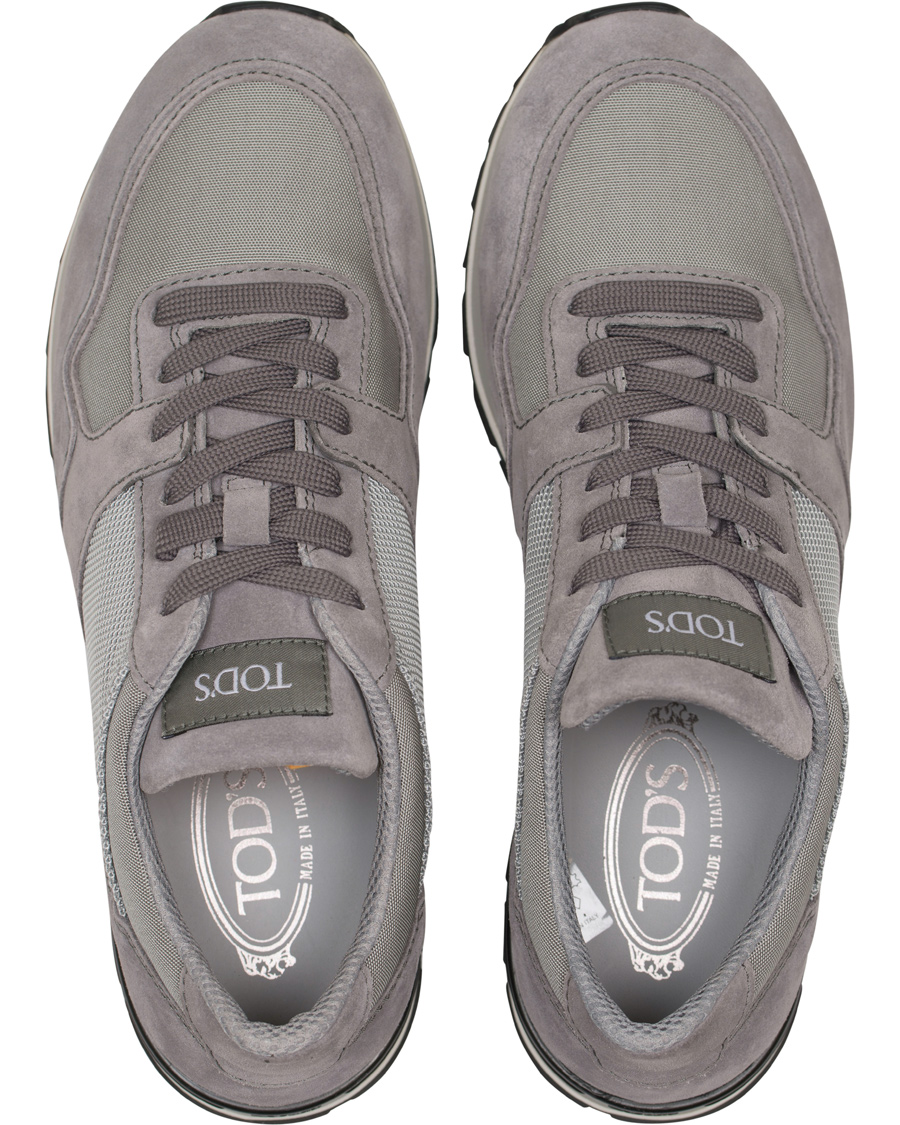 Homme | Tod's Active Spoiler Running Sneaker Grey Suede | Tod's | Active Spoiler Running Sneaker Grey Suede