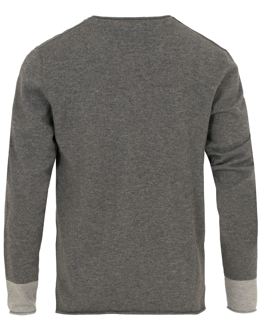 Homme | Pulls Et Tricots | Filippa K | Cotton/Merino Roll Edge Sweater Grey Melange