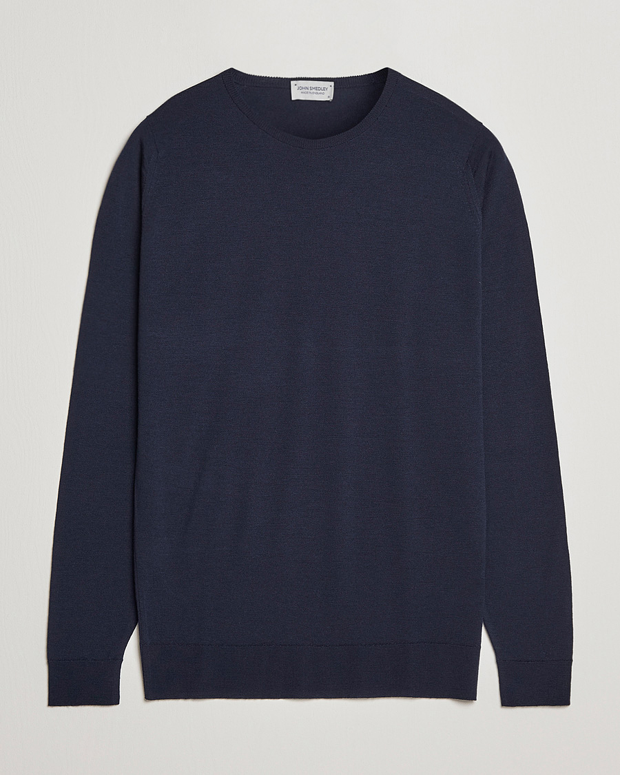 Homme | Pulls Et Tricots | John Smedley | Lundy Extra Fine Merino Crew Neck Midnight