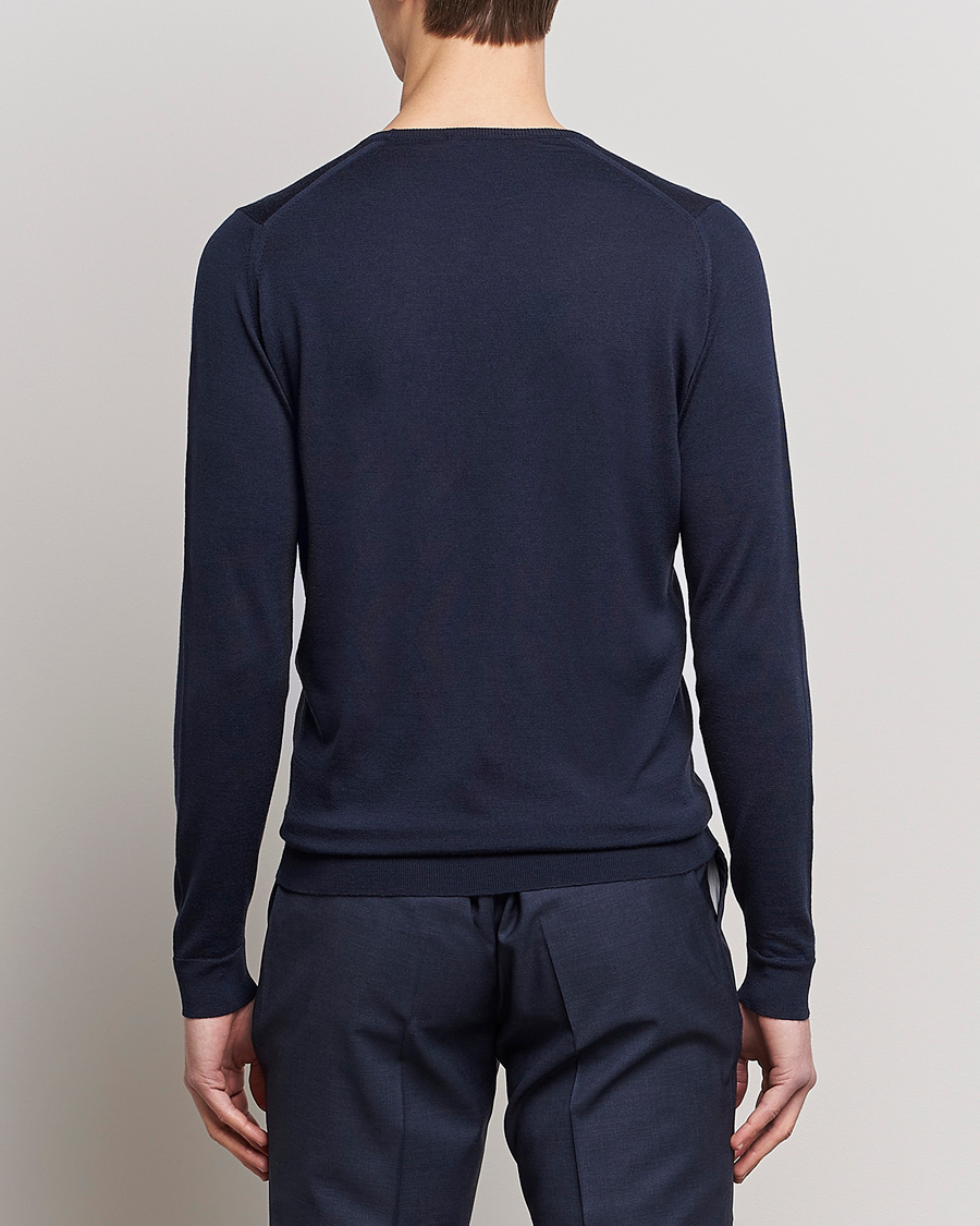 Homme | Pulls Et Tricots | John Smedley | Lundy Extra Fine Merino Crew Neck Midnight