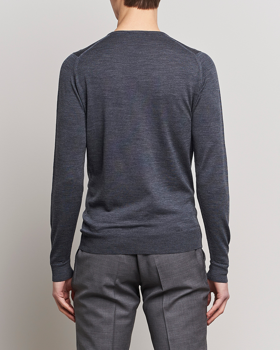 Homme | Pulls Et Tricots | John Smedley | Lundy Extra Fine Merino Crew Neck Charcoal