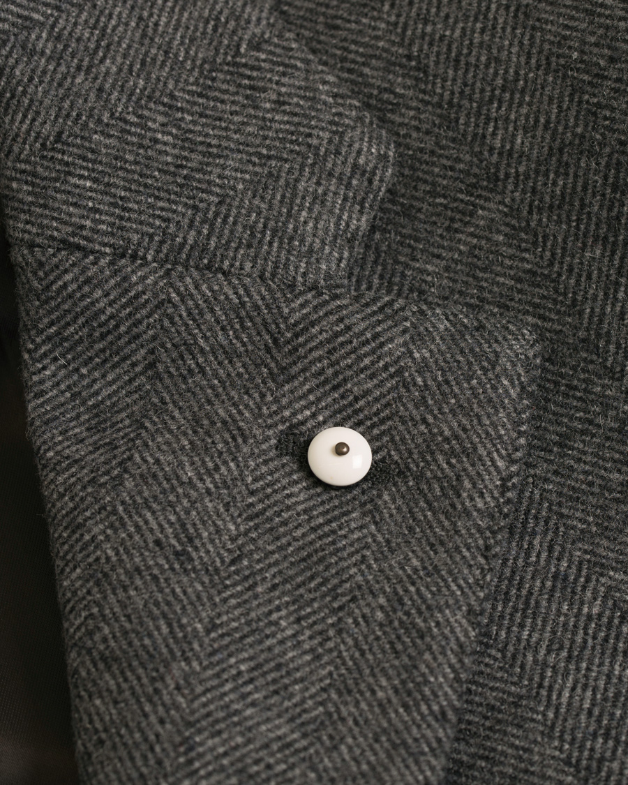 Homme | Manteaux Et Vestes | L.B.M. 1911 | Wool Herringbone Notch Lapel Grey