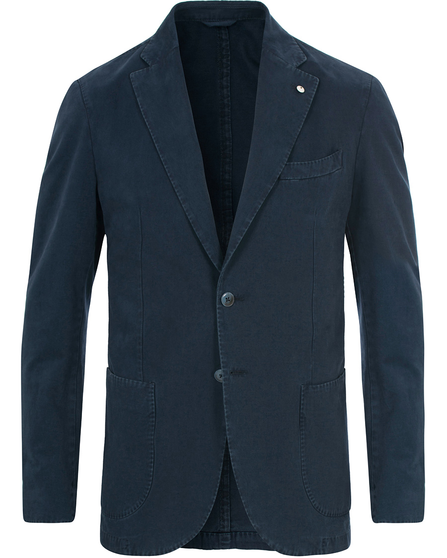 Homme | Blazers | L.B.M. 1911 | Jack Regular Fit Cotton Blazer Long Blue