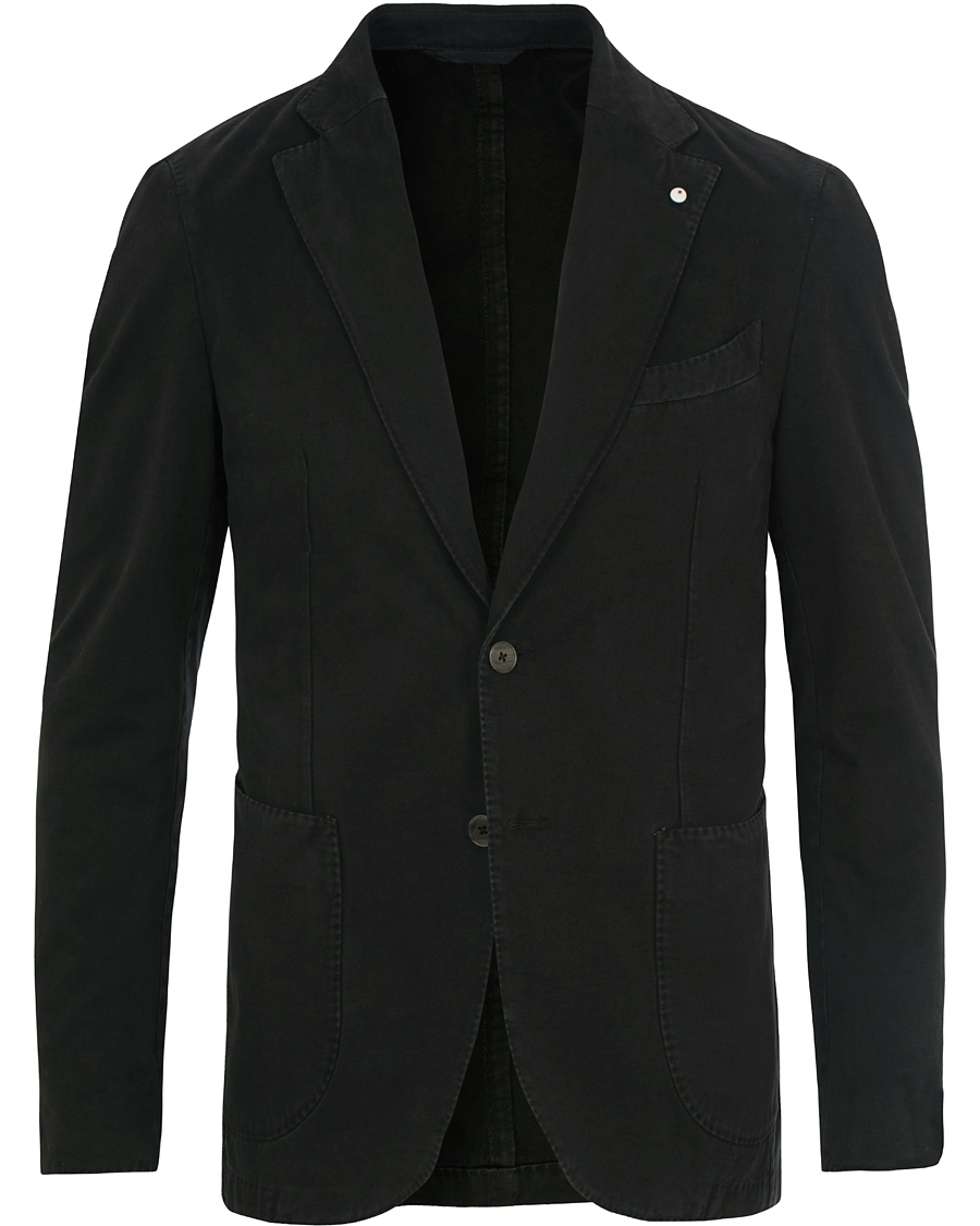 Homme | Blazers | L.B.M. 1911 | Jack Slim Fit Cotton Blazer Black