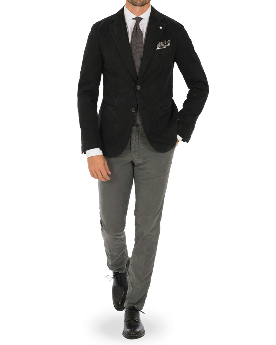 Homme | Blazers | L.B.M. 1911 | Jack Slim Fit Cotton Blazer Black