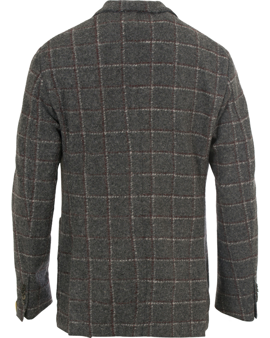 Homme | Blazers | L.B.M. 1911 | Jack Regular Wool Check Blazer Long Grey