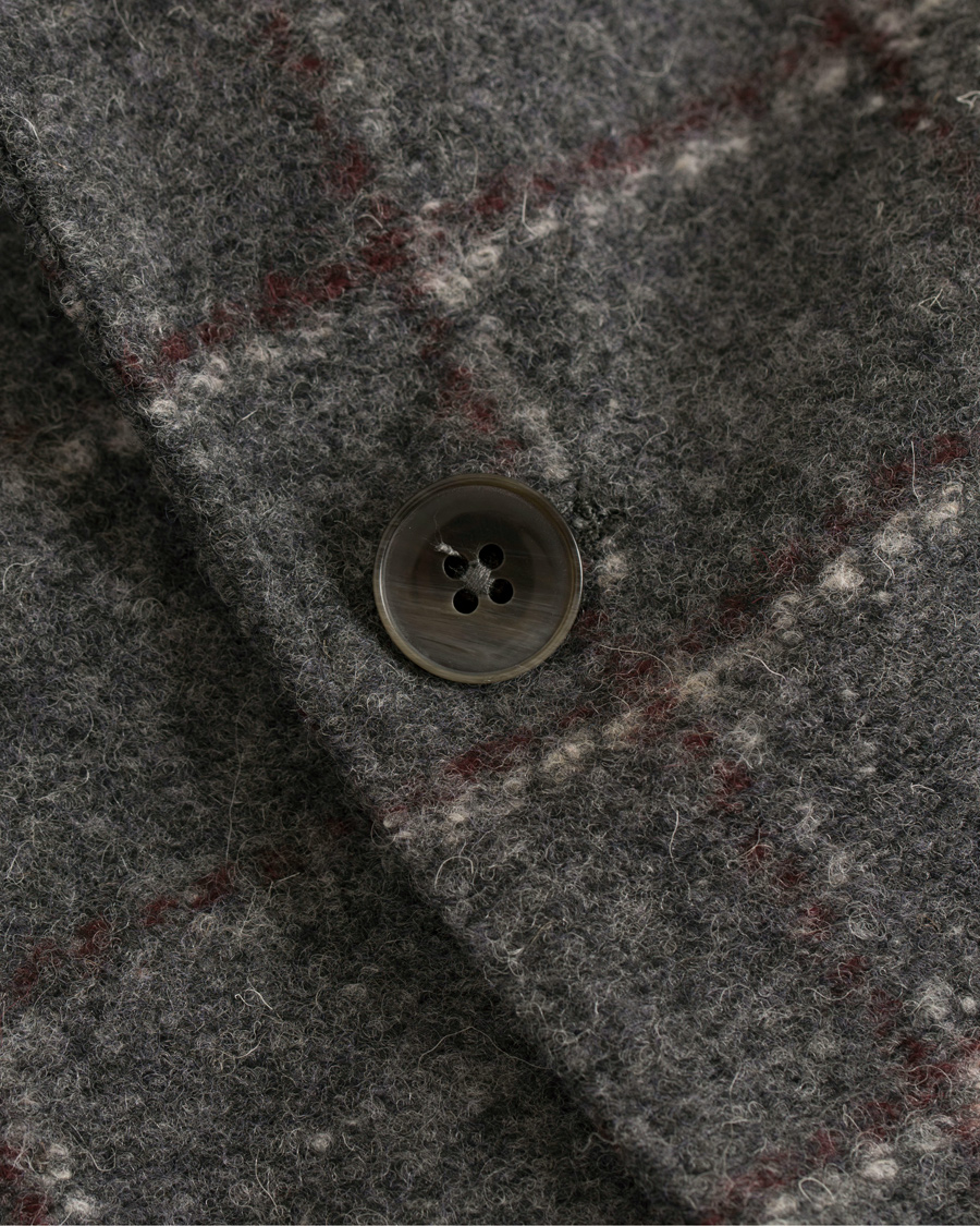 Homme | Blazers | L.B.M. 1911 | Jack Regular Wool Check Blazer Long Grey