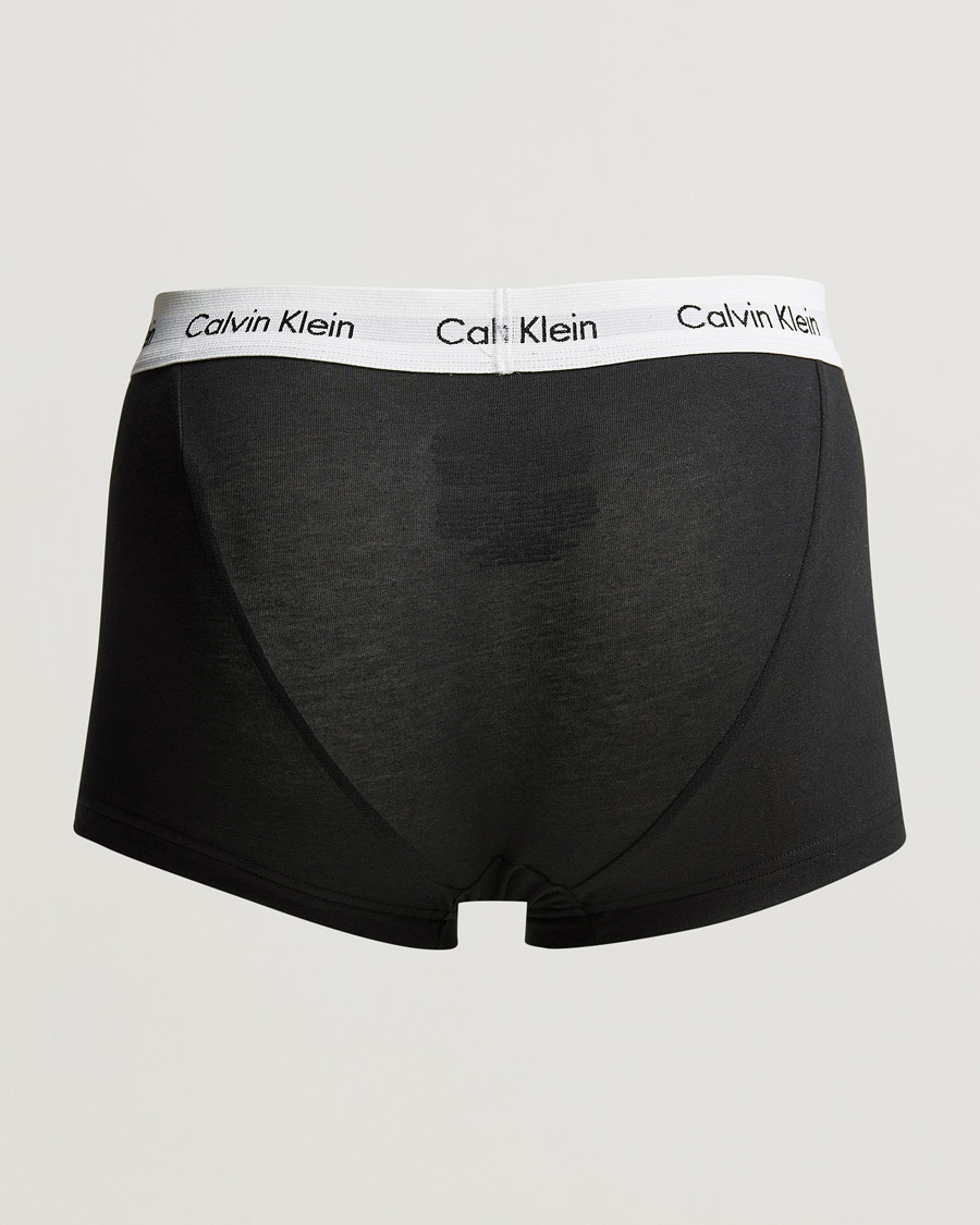 Homme | Maillot De Bains | Calvin Klein | Cotton Stretch Low Rise Trunk 3-Pack Black/White/Grey