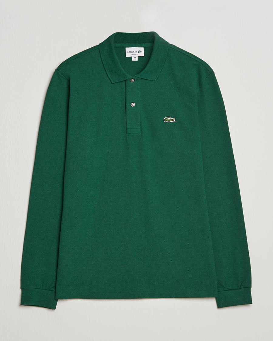Homme | Polos | Lacoste | Original Long Sleeve Polo Piké Green