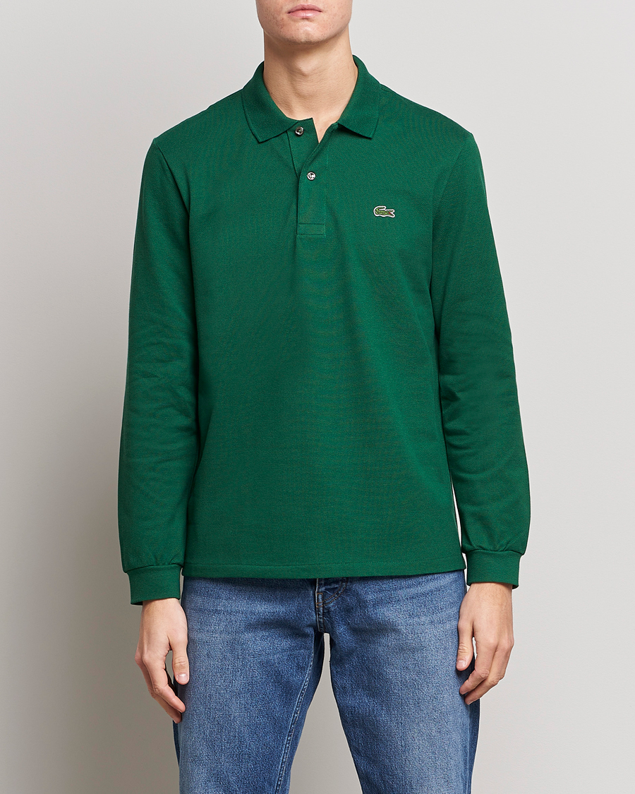 Homme | Polos | Lacoste | Original Long Sleeve Polo Piké Green