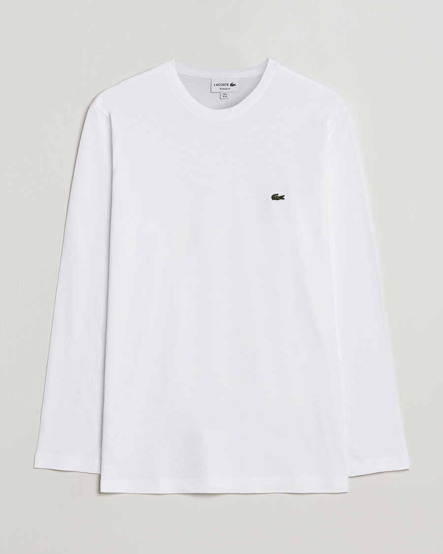 Homme | T-shirts | Lacoste | Long Sleeve Crew Neck T-Shirt White
