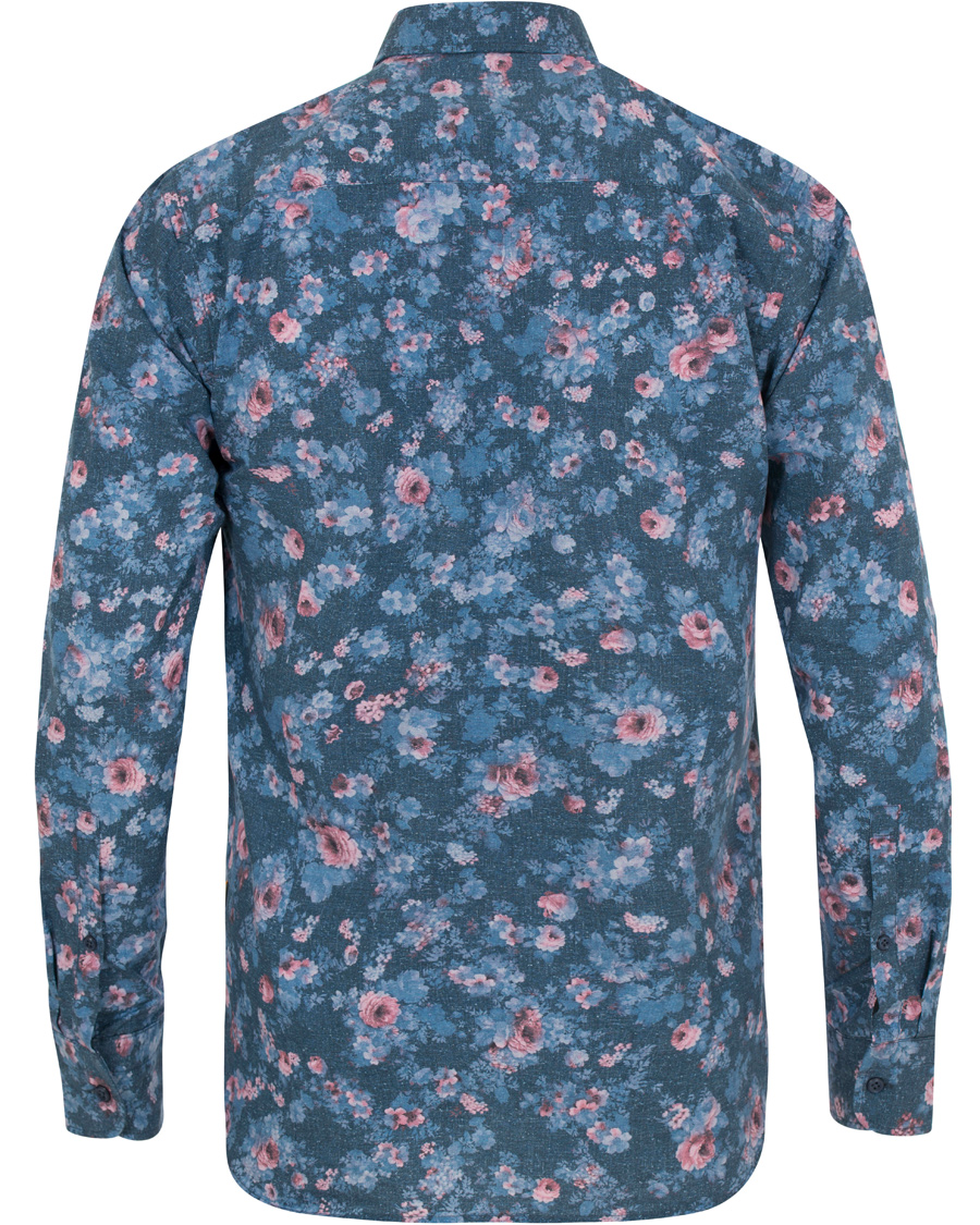 Homme | Chemises | BOSS ORANGE | BOSS Casual Cattitude Printed Flower Shirt Blue