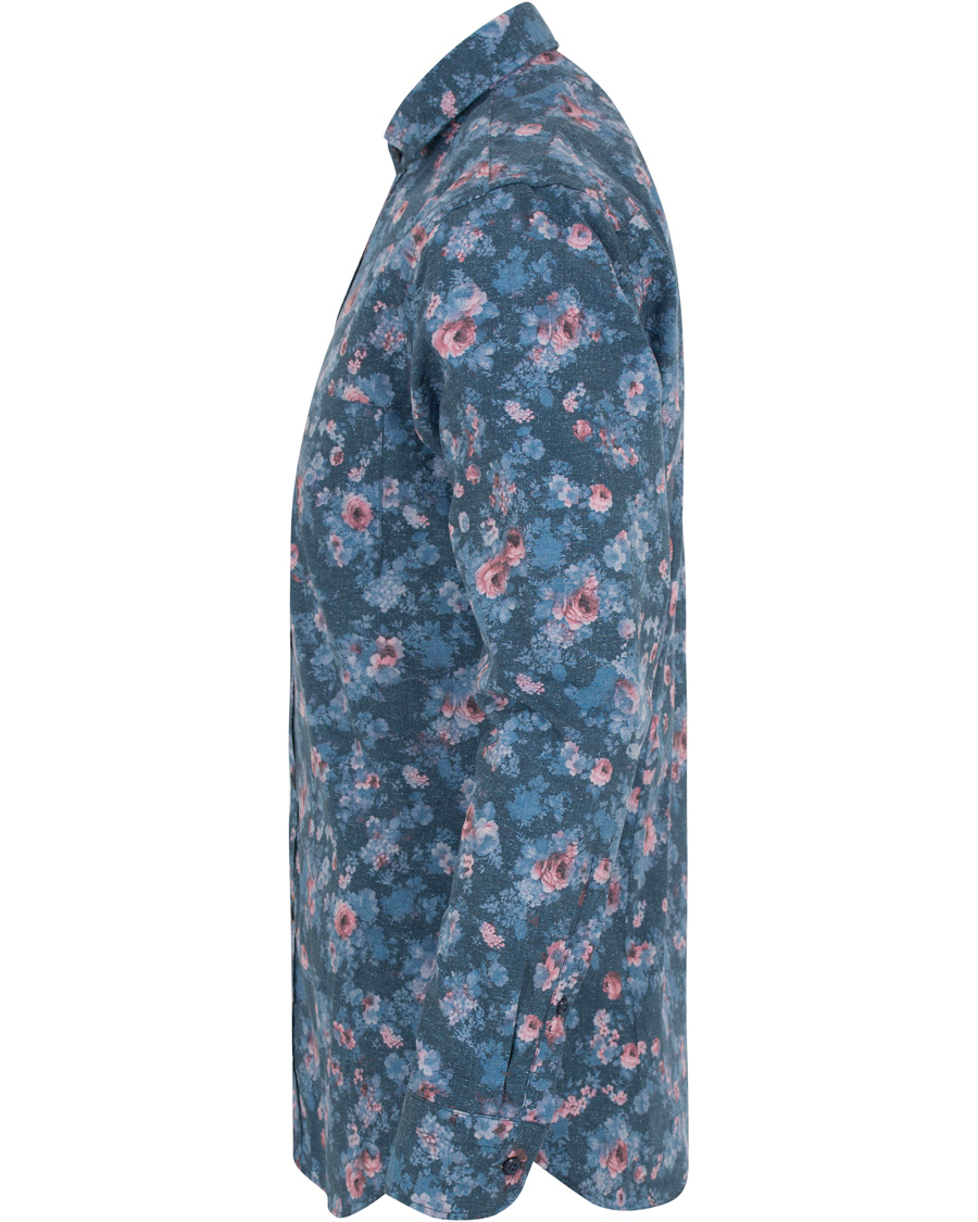 Homme | Chemises | BOSS ORANGE | BOSS Casual Cattitude Printed Flower Shirt Blue