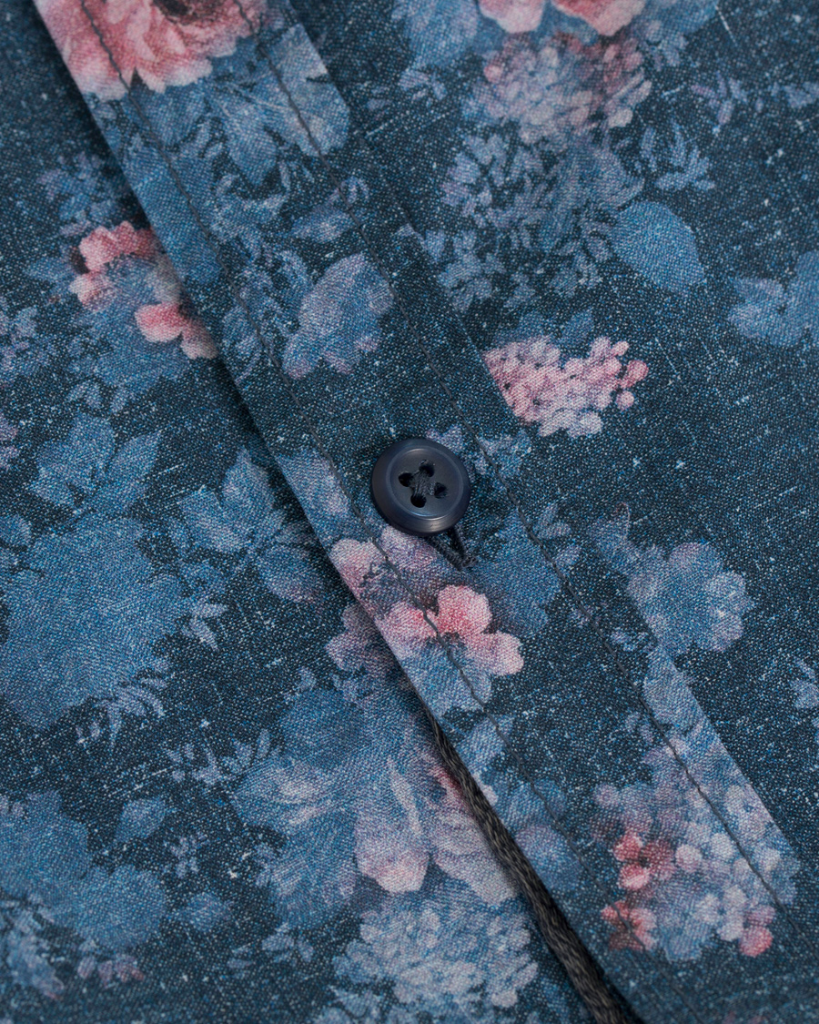 Homme | Chemises | BOSS ORANGE | BOSS Casual Cattitude Printed Flower Shirt Blue