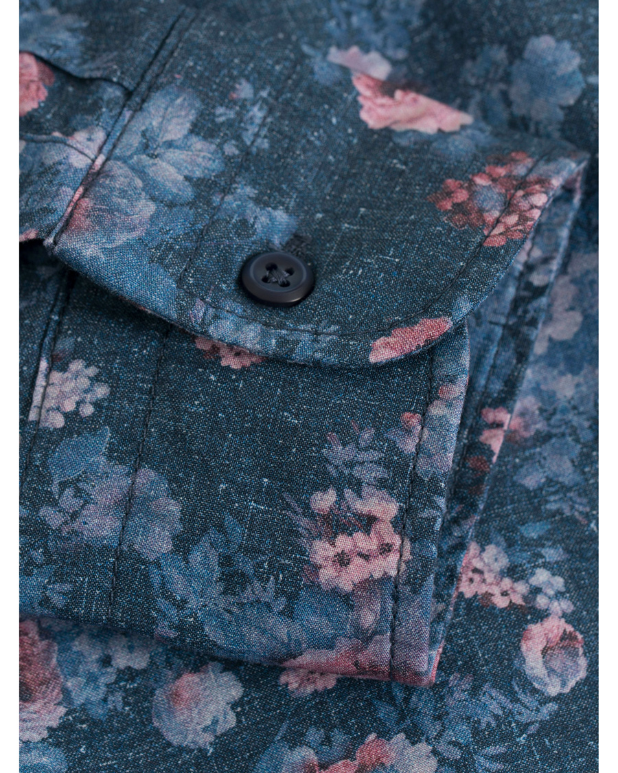 Homme | Chemises | BOSS ORANGE | BOSS Casual Cattitude Printed Flower Shirt Blue