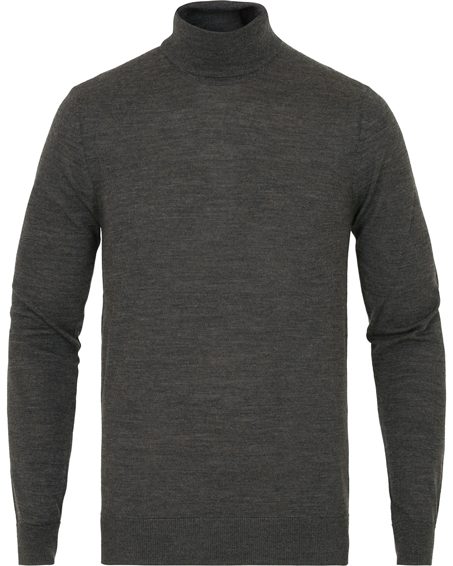 Homme | Pulls Et Tricots | Tiger of Sweden | Visavi Extra Fine Merino Polo Dark Grey