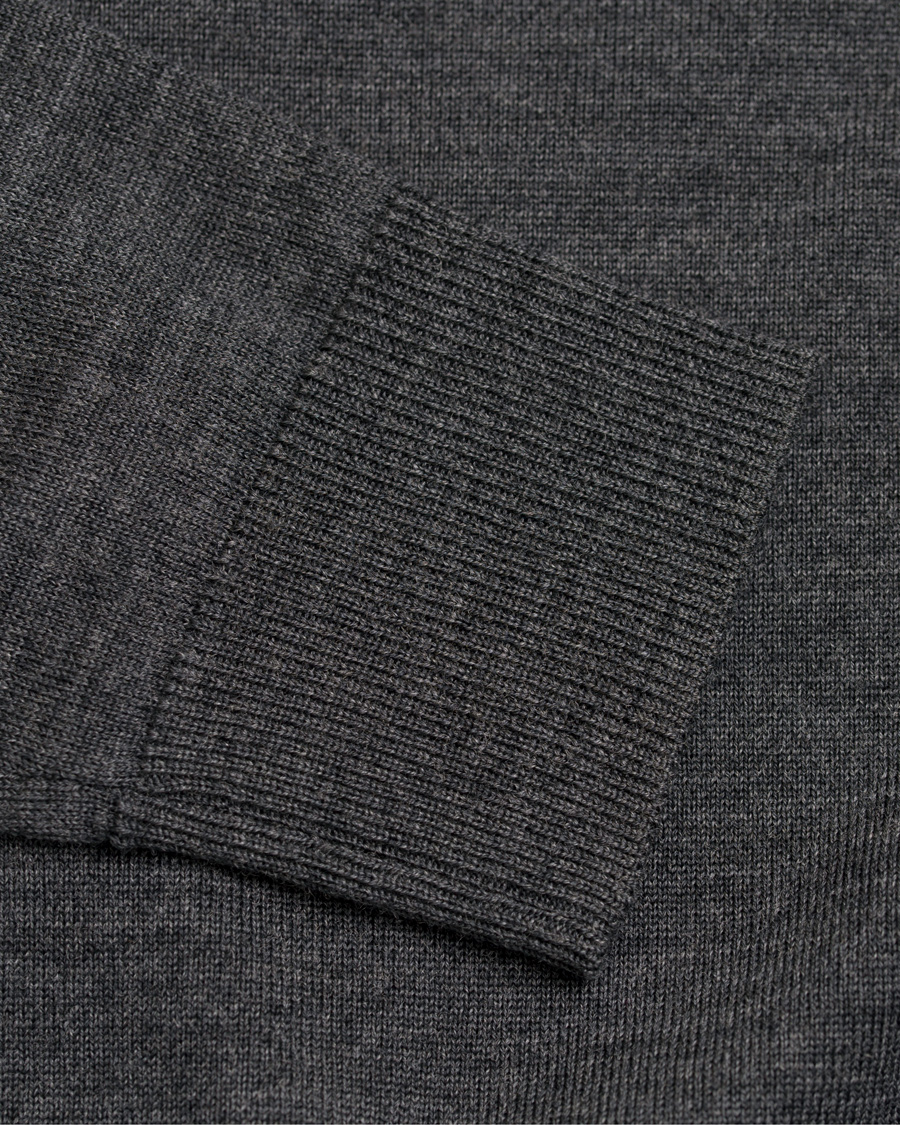 Homme | Pulls Et Tricots | Tiger of Sweden | Visavi Extra Fine Merino Polo Dark Grey