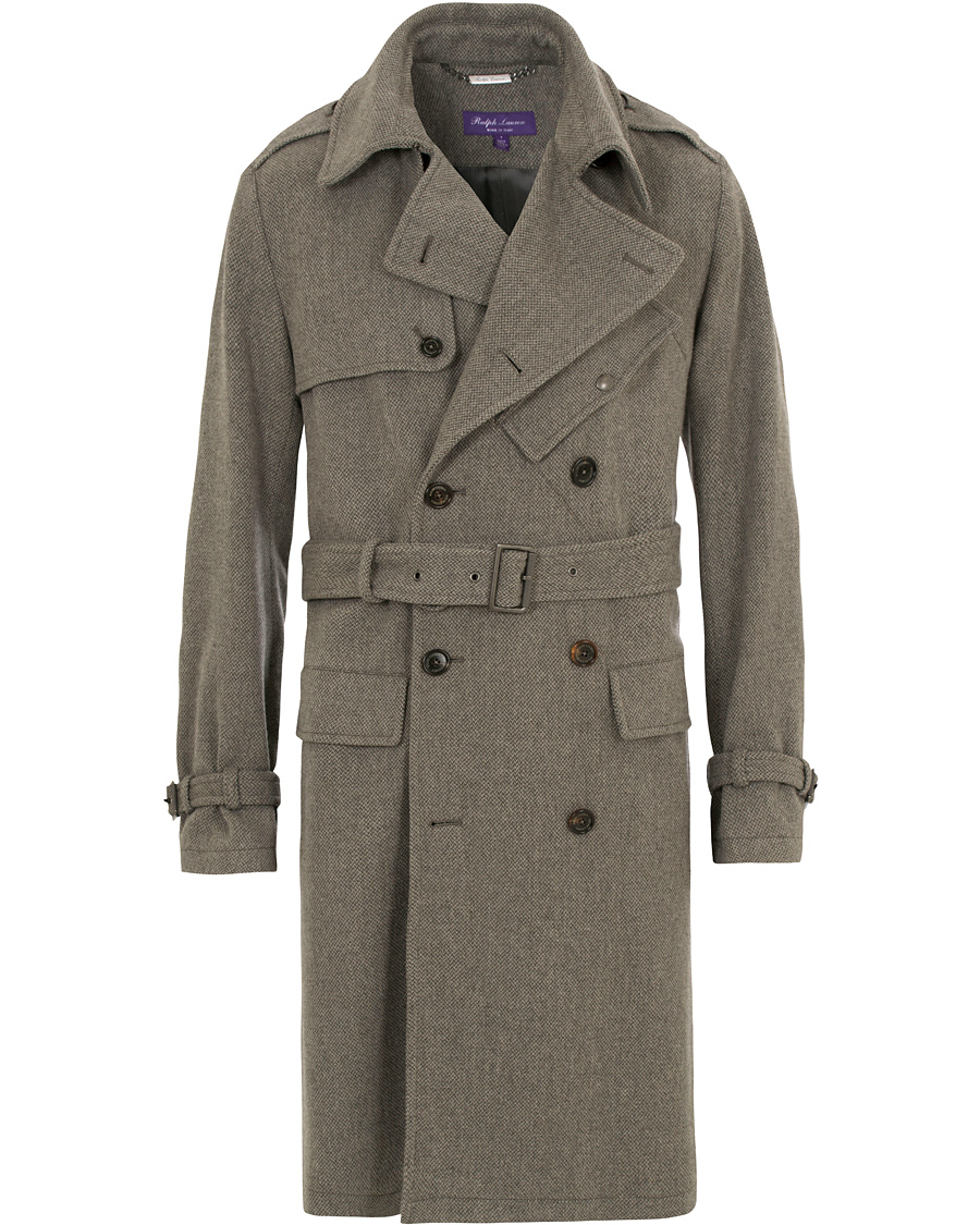 Homme | Manteaux Et Vestes | Ralph Lauren Purple Label | Ingleton Trenchcoat Light Grey Melange