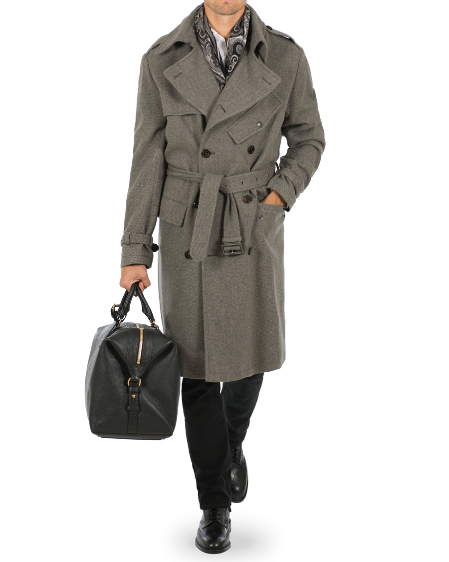 Homme | Manteaux Et Vestes | Ralph Lauren Purple Label | Ingleton Trenchcoat Light Grey Melange