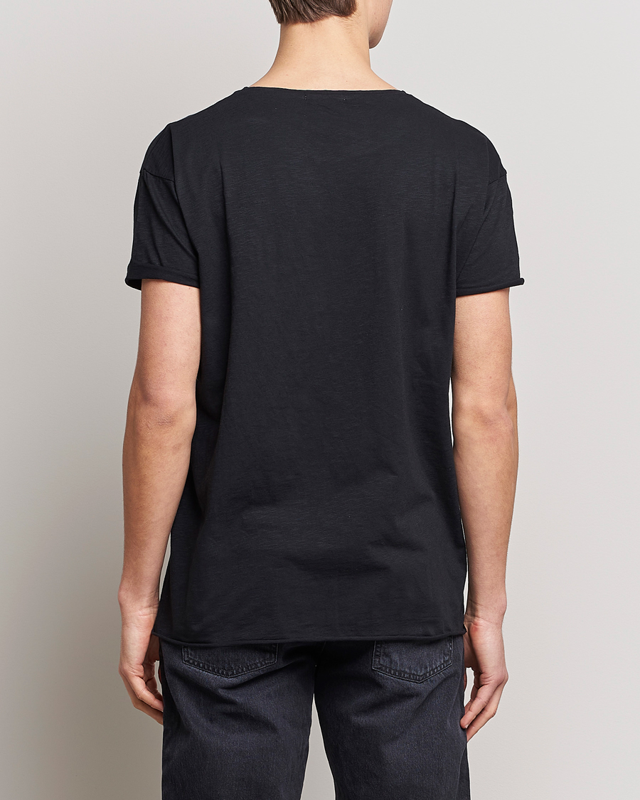 Homme | T-shirts | Nudie Jeans | Roger Slub Crew Neck Tee Black