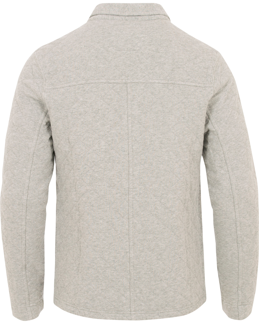 Homme | Manteaux Et Vestes | Lexington | Bruce Quilted Jersey Shirt Jacket Heather Grey Melange
