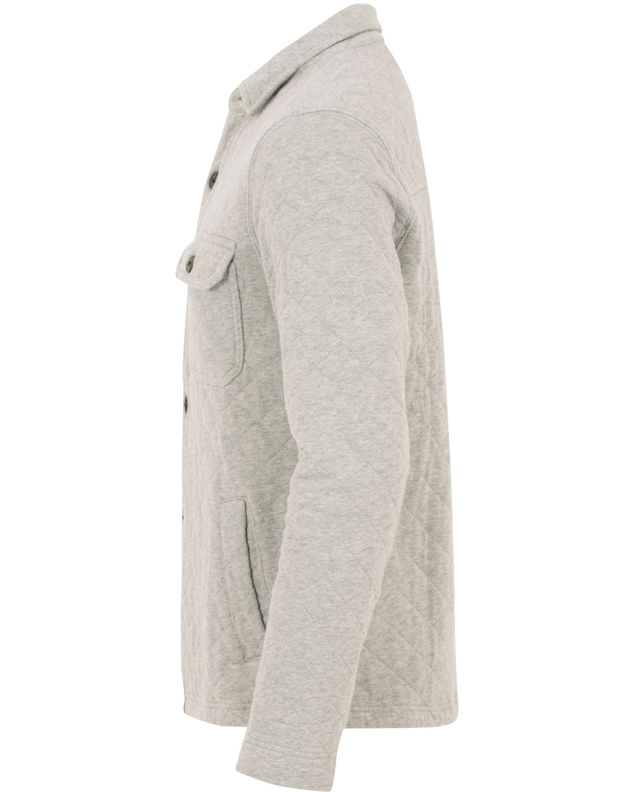 Homme | Manteaux Et Vestes | Lexington | Bruce Quilted Jersey Shirt Jacket Heather Grey Melange