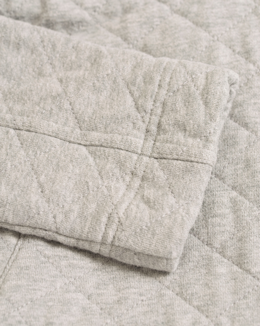 Homme | Manteaux Et Vestes | Lexington | Bruce Quilted Jersey Shirt Jacket Heather Grey Melange