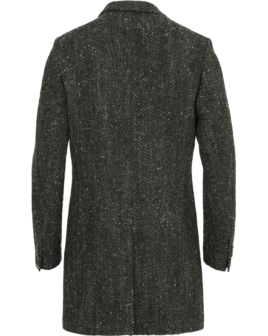 Homme | Manteaux Et Vestes | J.Lindeberg | Wolger Rock Wool Herringbone Coat Black