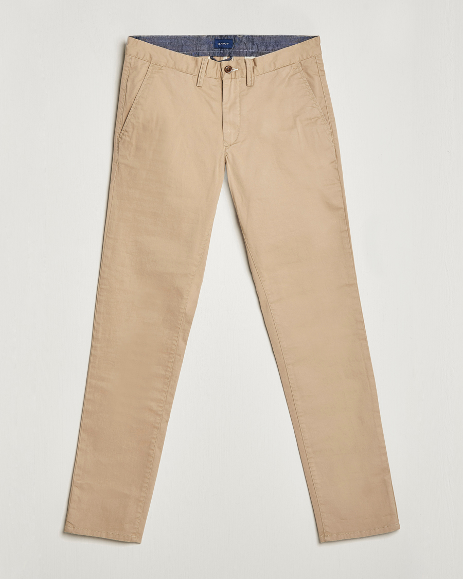Homme | Pantalons | GANT | Slim Twill Chino Dark Khaki