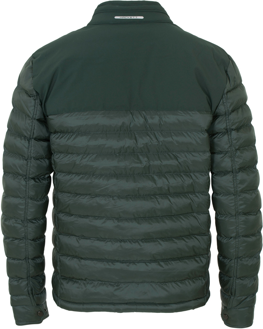 Homme | Manteaux Et Vestes | Hackett | Aston Martin Tech Moto Down Jacket Racing Green