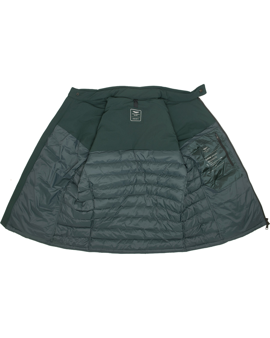 Homme | Manteaux Et Vestes | Hackett | Aston Martin Tech Moto Down Jacket Racing Green
