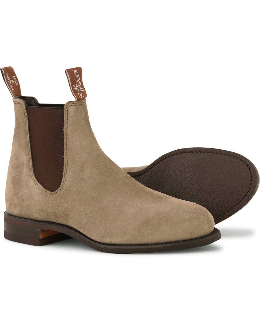Homme | R.M.Williams Wentworth G Boot Oatmeal Suede | R.M.Williams | Wentworth G Boot Oatmeal Suede