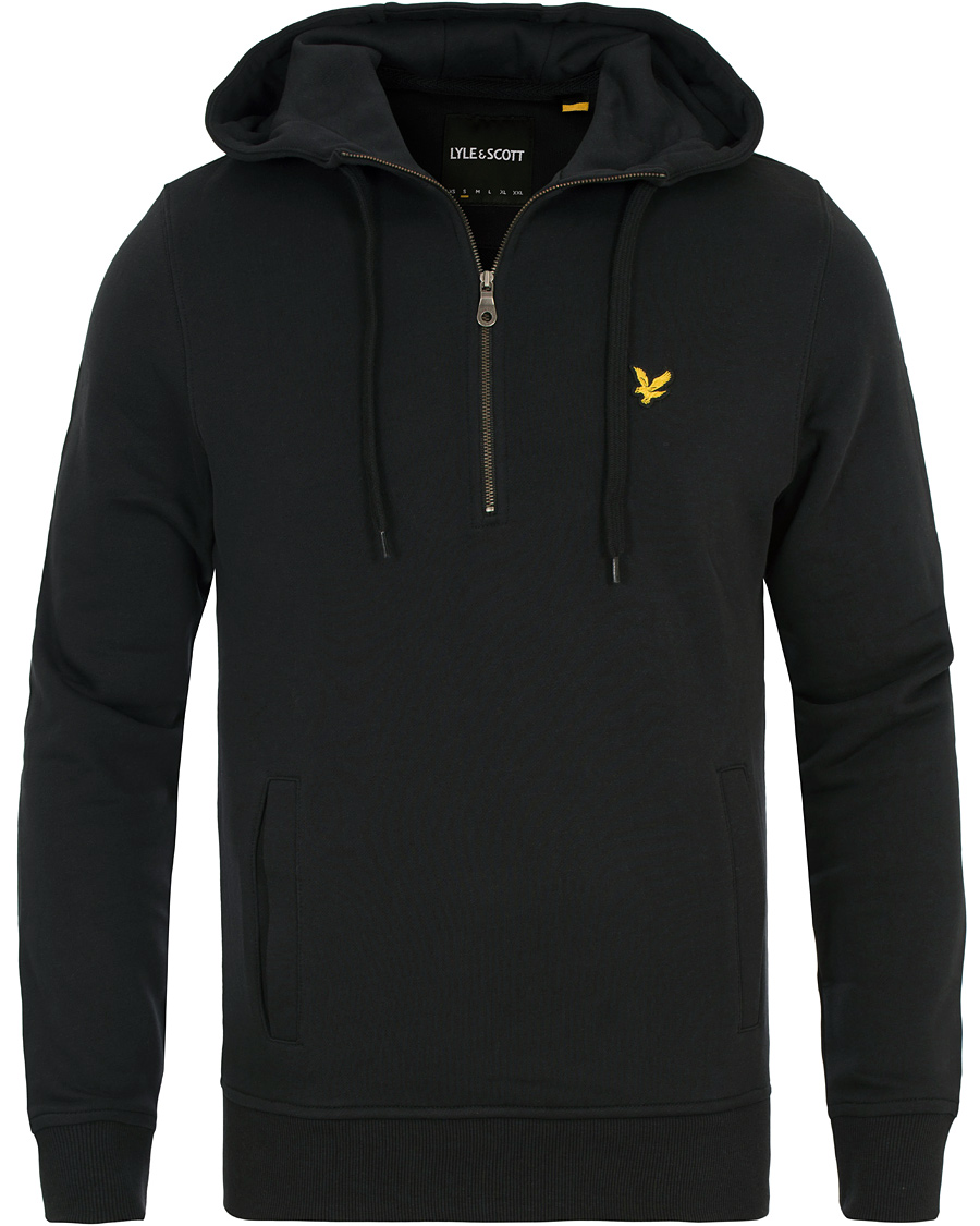 Homme | Pulls Et Tricots | Lyle & Scott | Half Zip Hoodie True Black