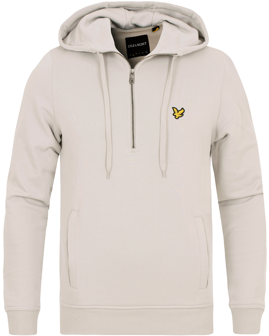 Homme | Pulls Et Tricots | Lyle & Scott | Half Zip Hoodie Light Grey