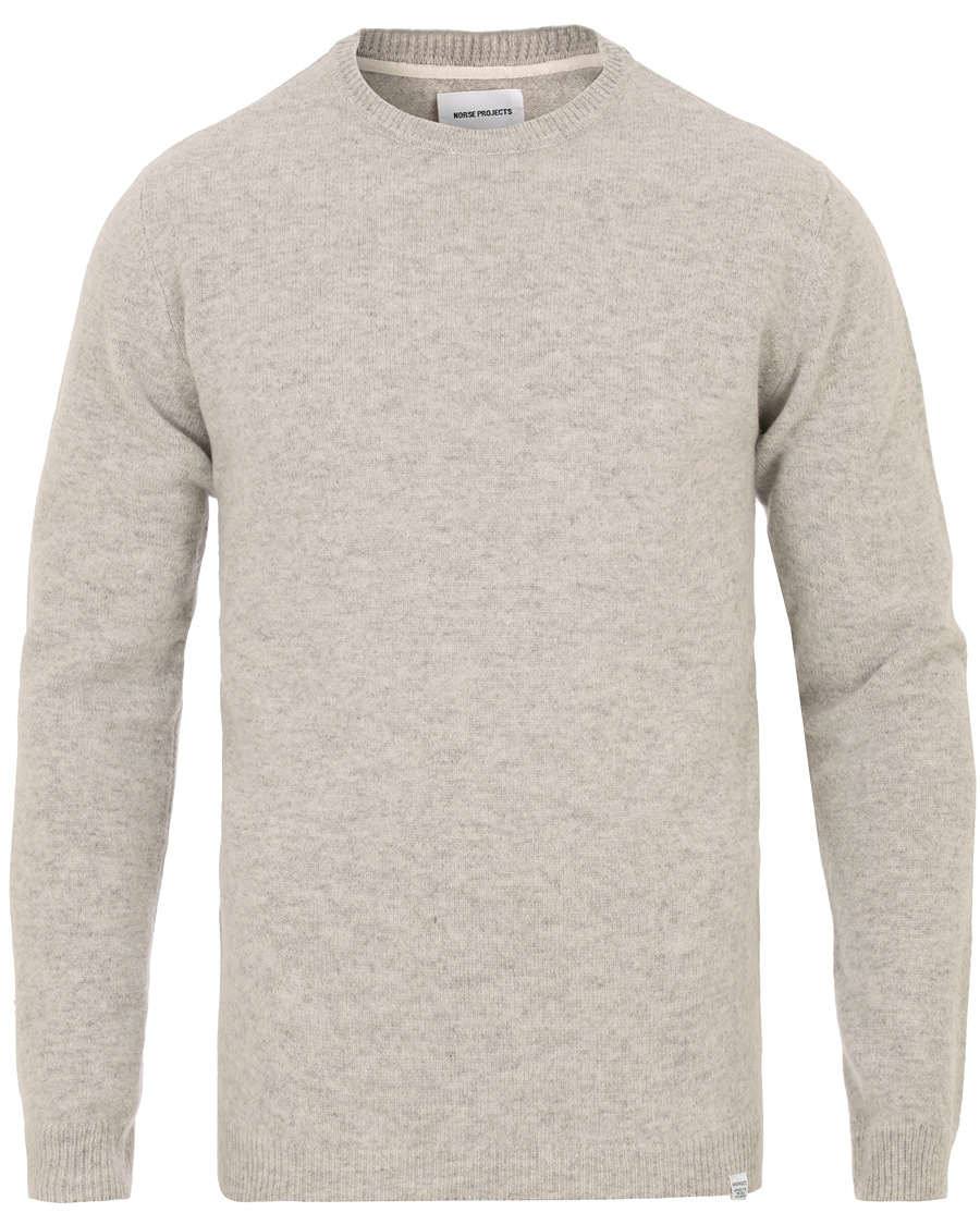 Homme | Pulls Et Tricots | Norse Projects | Sigfred Lambswool Crew Neck Light Grey Melange