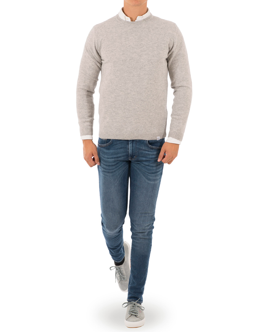 Homme | Pulls Et Tricots | Norse Projects | Sigfred Lambswool Crew Neck Light Grey Melange