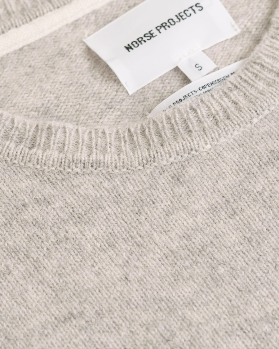 Homme | Pulls Et Tricots | Norse Projects | Sigfred Lambswool Crew Neck Light Grey Melange