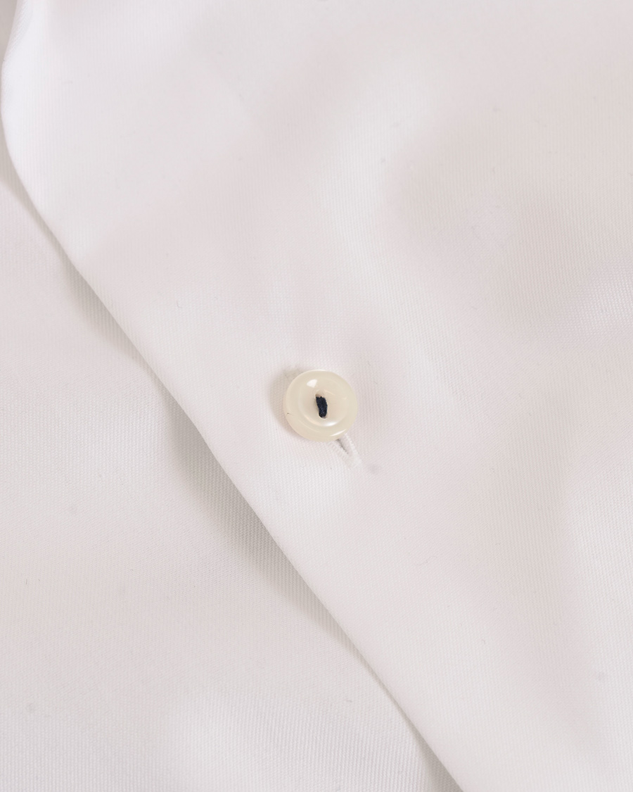 Homme | Chemises | Eton | Super Sim Contrast Flower Shirt White