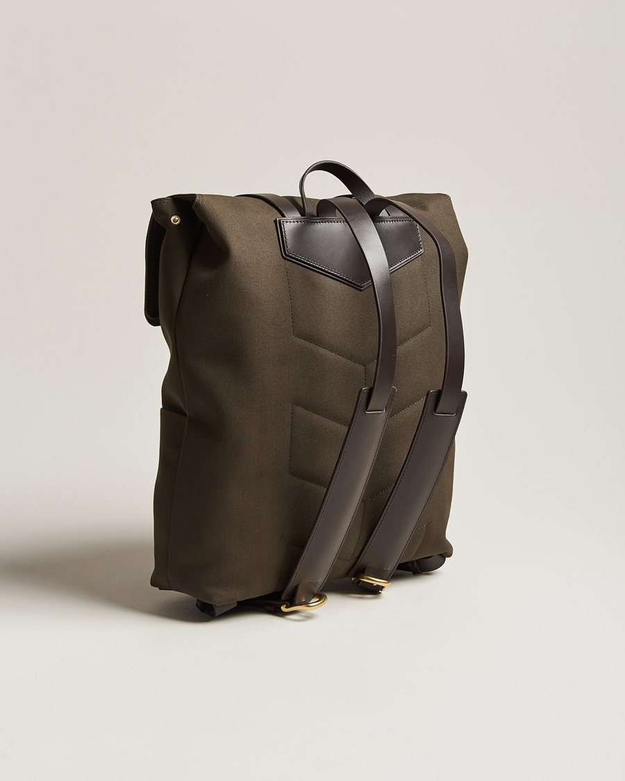 Homme |  | Mismo | M/S Nylon Backpack Army/Dark Brown