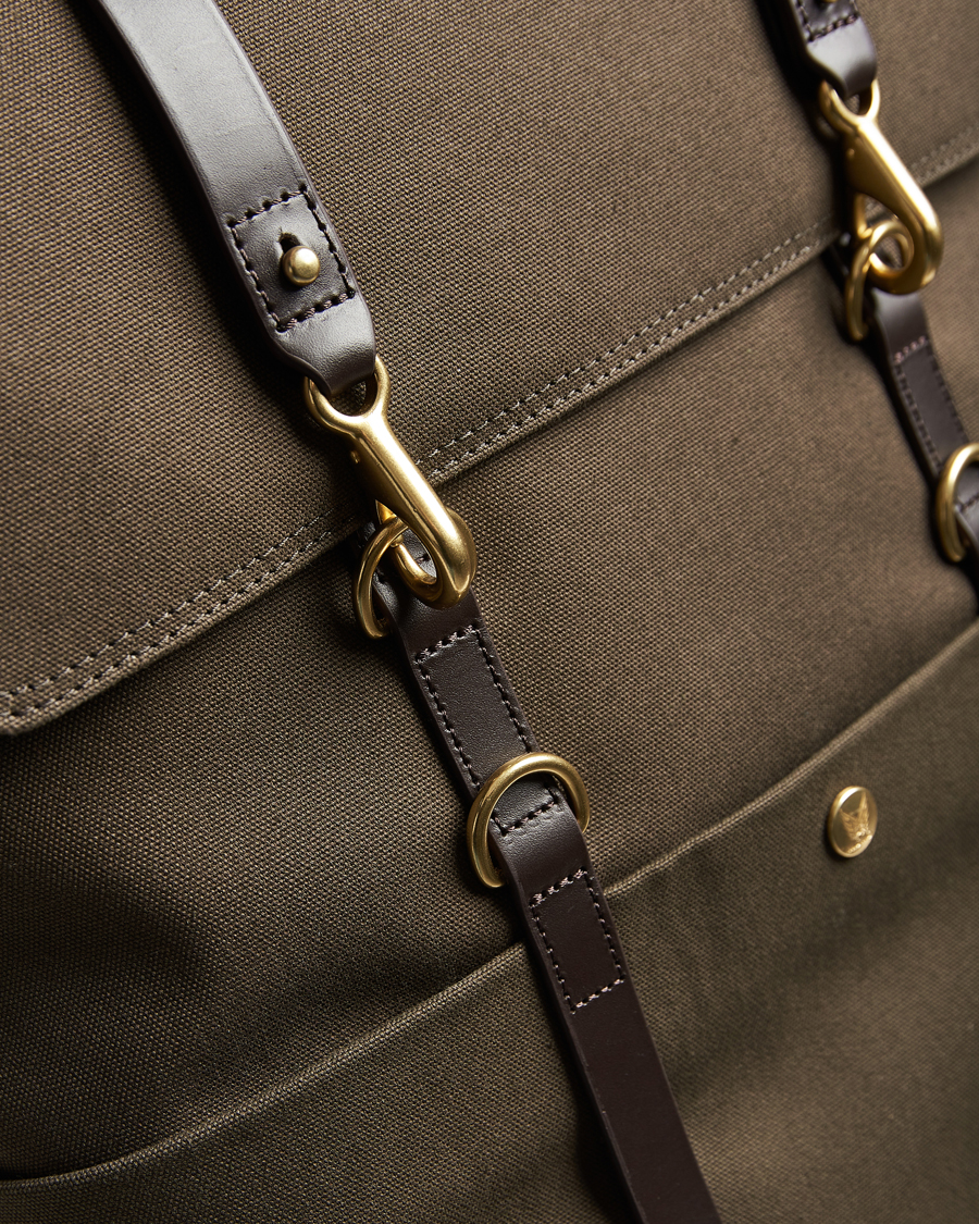 Homme | Mismo M/S Nylon Backpack Army/Dark Brown | Mismo | M/S Nylon Backpack Army/Dark Brown