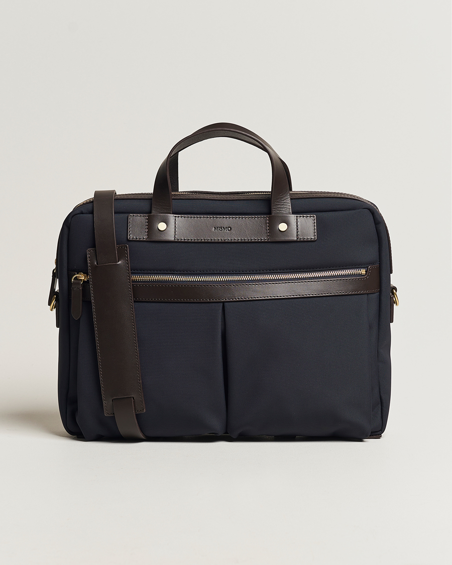 Homme | Sacs | Mismo | M/S Nylon Office Navy/Dark Brown