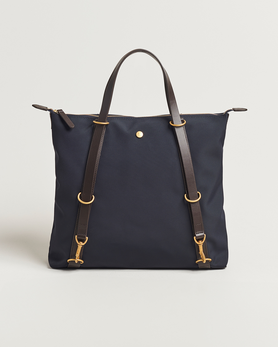 Homme | Mismo M/S Nylon Day Pack Navy/Dark Brown | Mismo | M/S Nylon Day Pack Navy/Dark Brown