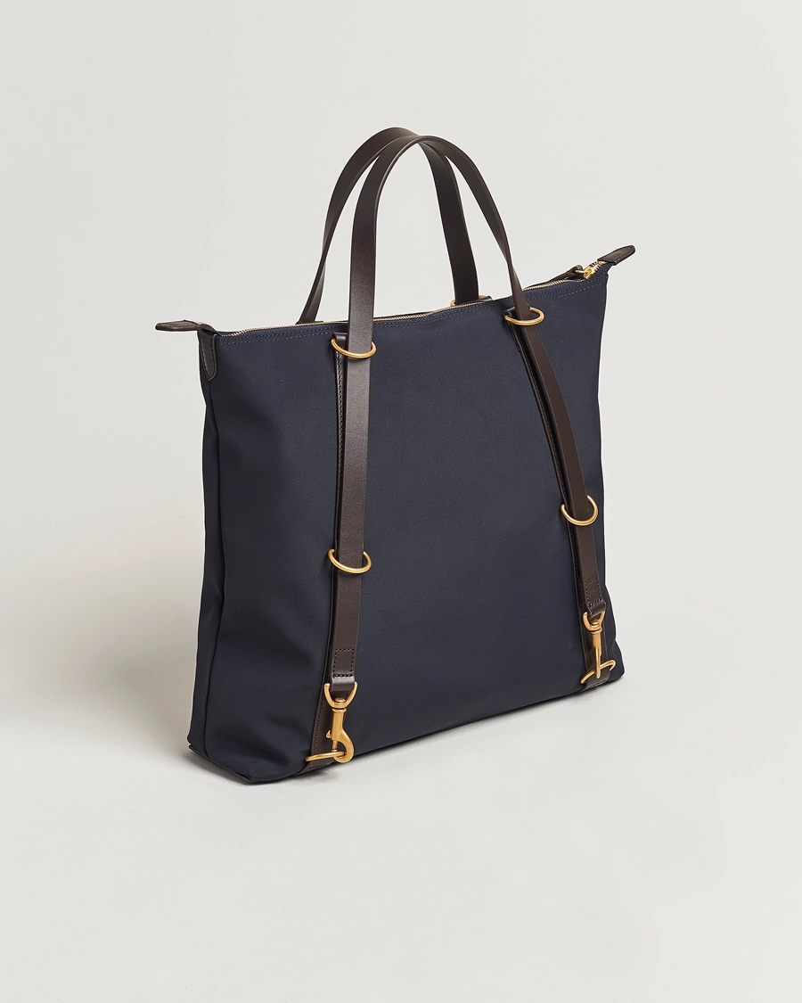 Homme | Tote bags | Mismo | M/S Nylon Day Pack  Navy/Dark Brown