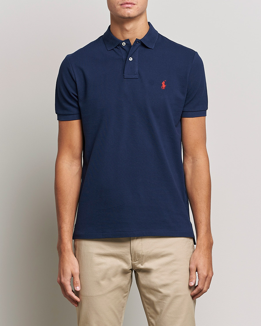 Homme | Only Polo | Polo Ralph Lauren | Custom Slim Fit Polo Newport Navy