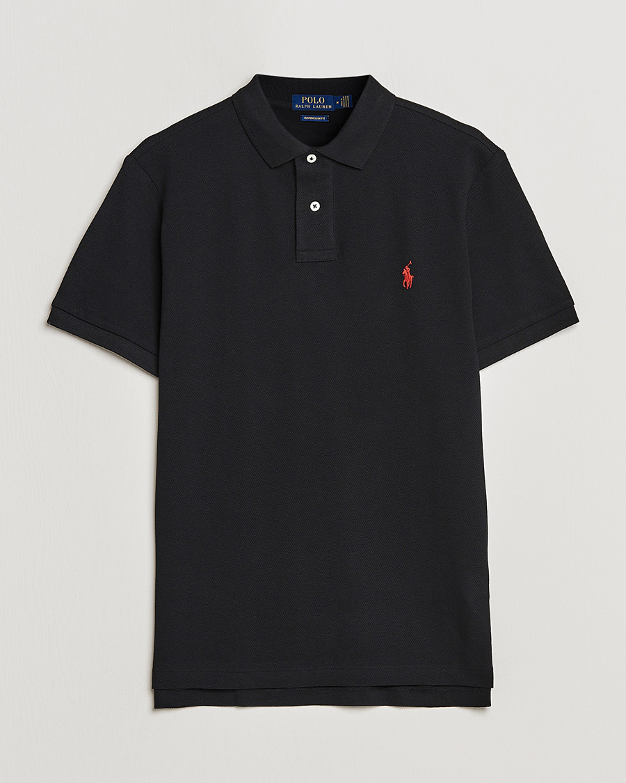 Homme | Polos | Polo Ralph Lauren | Custom Slim Fit Polo Black