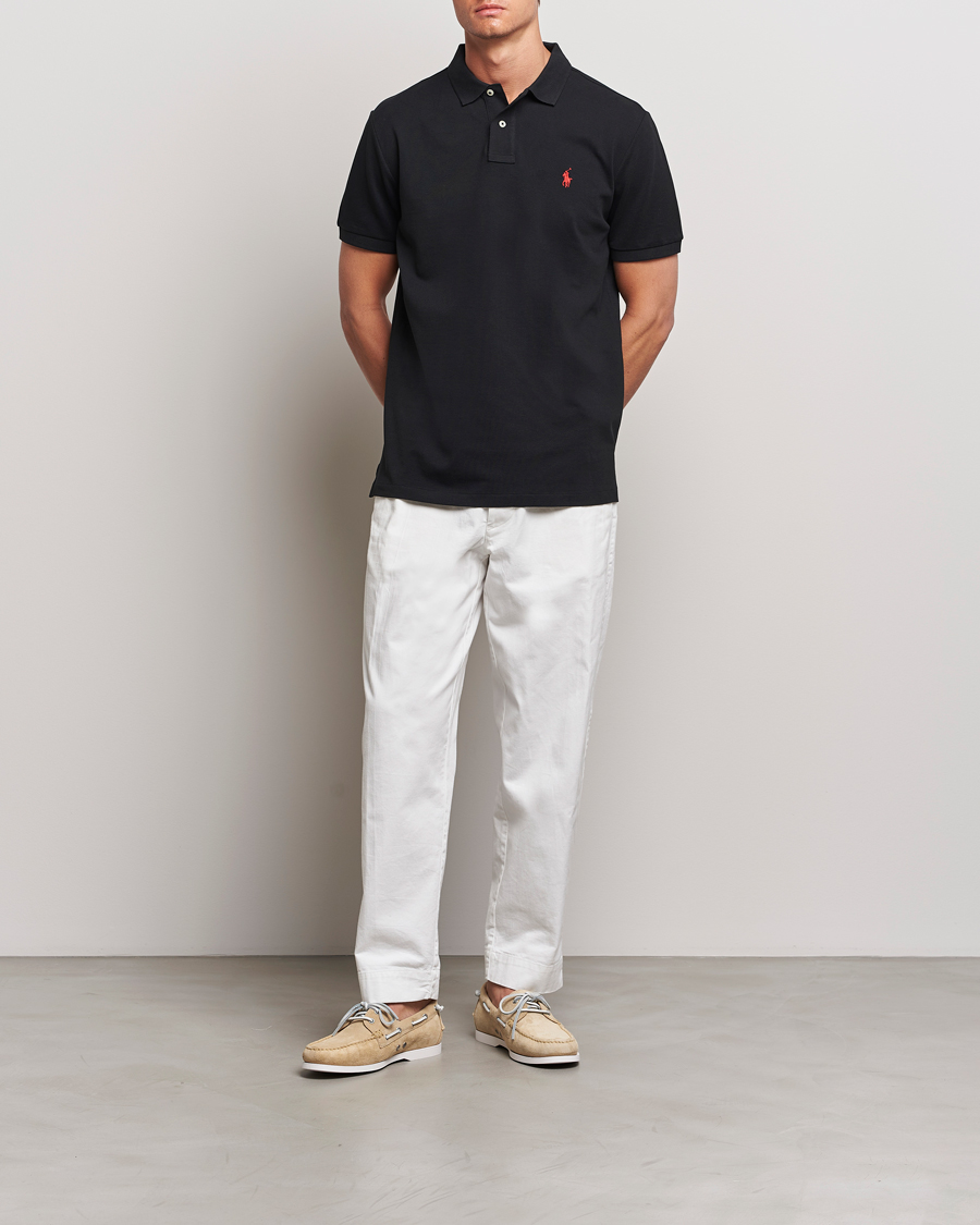 Homme | Polos | Polo Ralph Lauren | Custom Slim Fit Polo Black